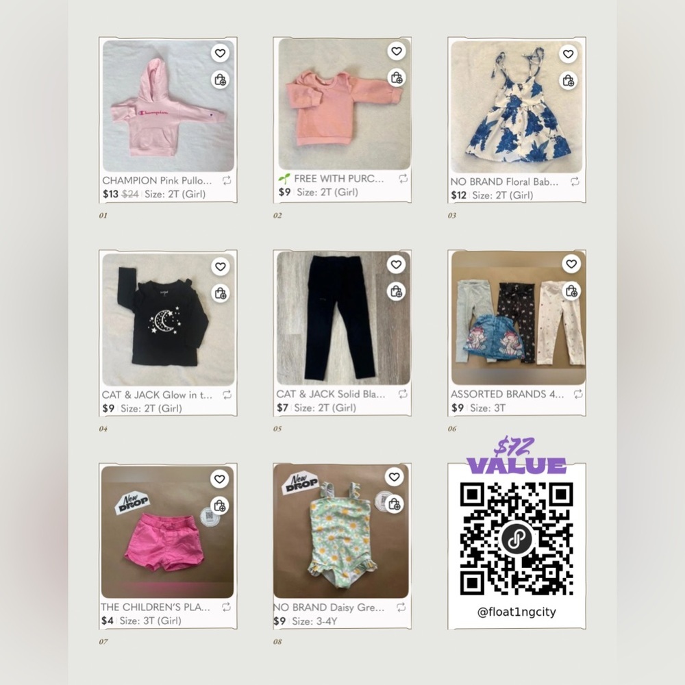 11 ITEM BABY LOT 2T–3T | Cat & Jack, Champion & Children’s Place | See Photos